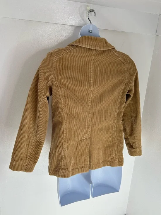 Vintage Gap Jacket Womens Medium Brown Corduroy Peacoat Trench Lined 90s Y2K - Picture 10 of 14